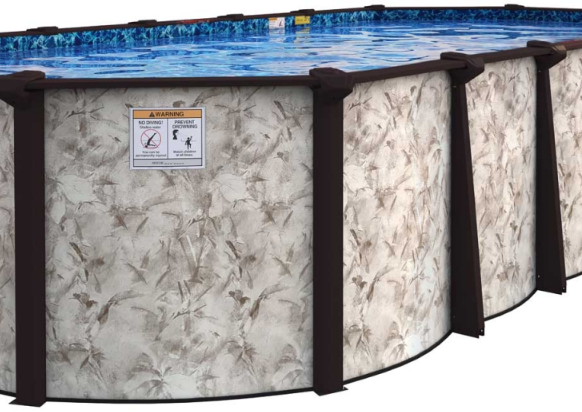 Embassy 18' x 34' Oval Royal Sands 52" Wall